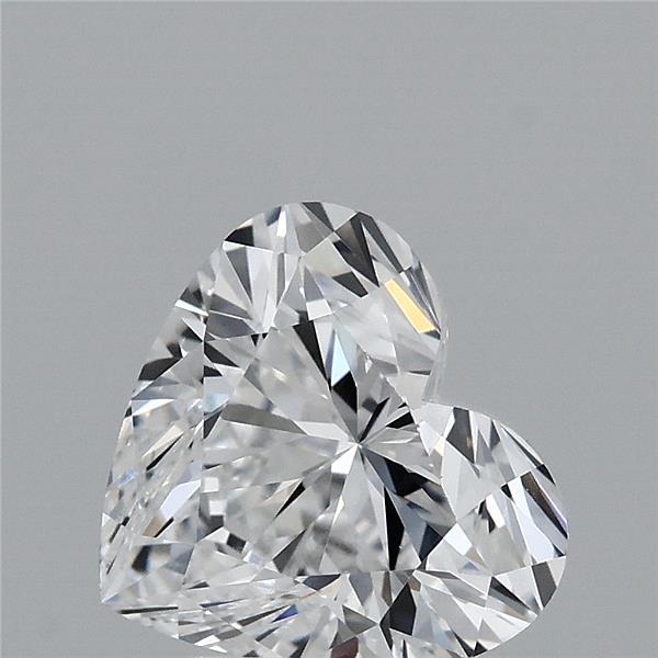 2.07 Carat Heart Lab Grown Diamond, Excellent Polish, E Color, VVS1 Clarity