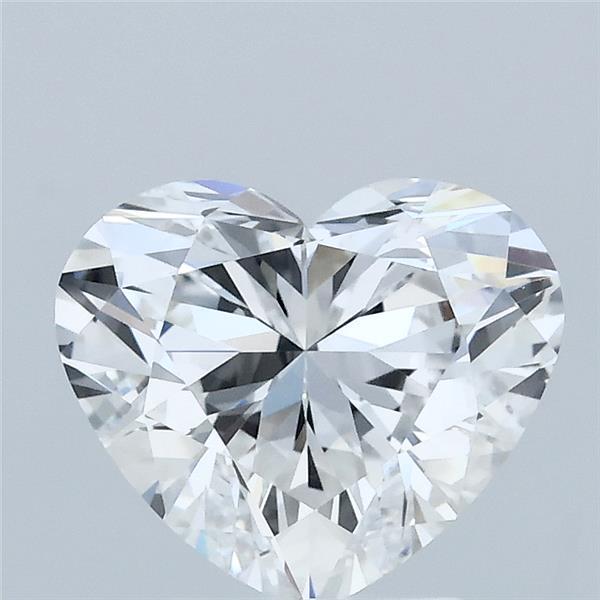 2.10 Carat Heart Lab Grown Diamond, Excellent Polish, D Color, VVS2 Clarity