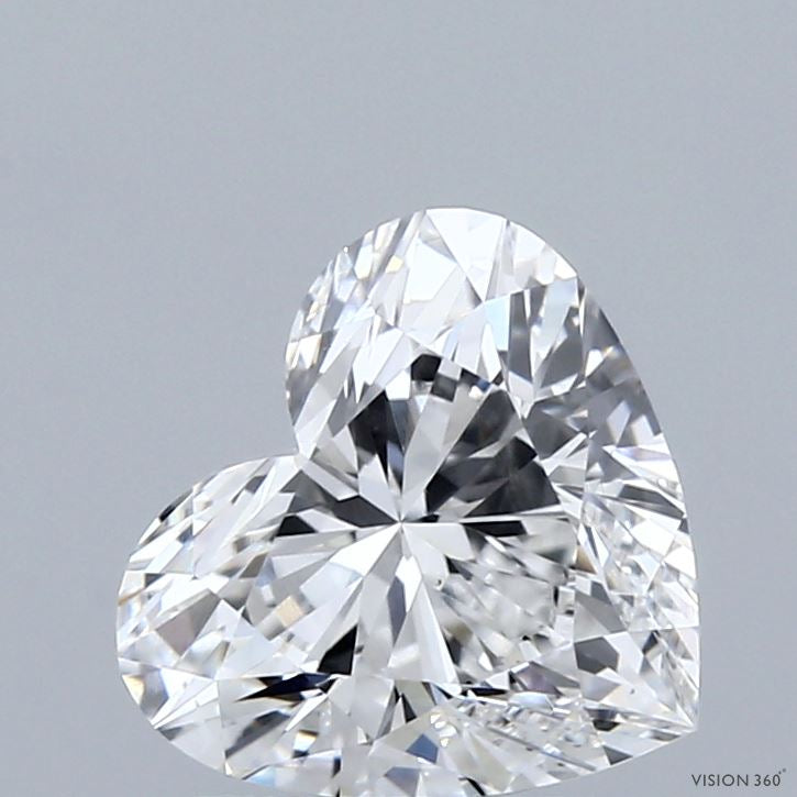 2.10 Carat Heart Lab Grown Diamond, Excellent Polish, E Color, VS1 Clarity