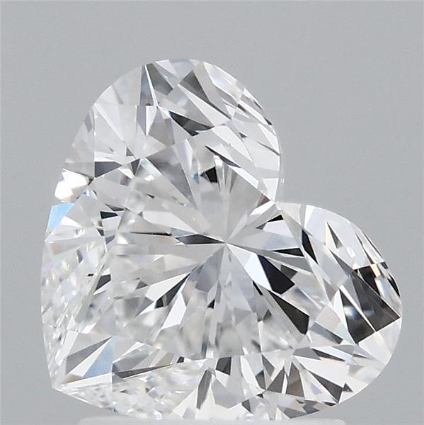 2.13 Carat Heart Lab Grown Diamond, Excellent Polish, D Color, VS1 Clarity