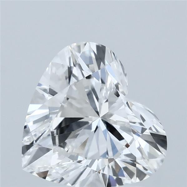 2.25 Carat Heart Lab Grown Diamond, Excellent Polish, E Color, VVS2 Clarity