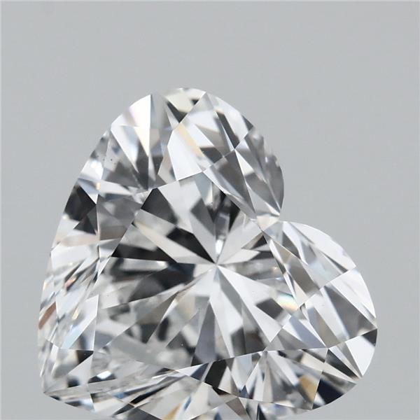 2.91 Carat Heart Lab Grown Diamond, Excellent Polish, E Color, VS1 Clarity