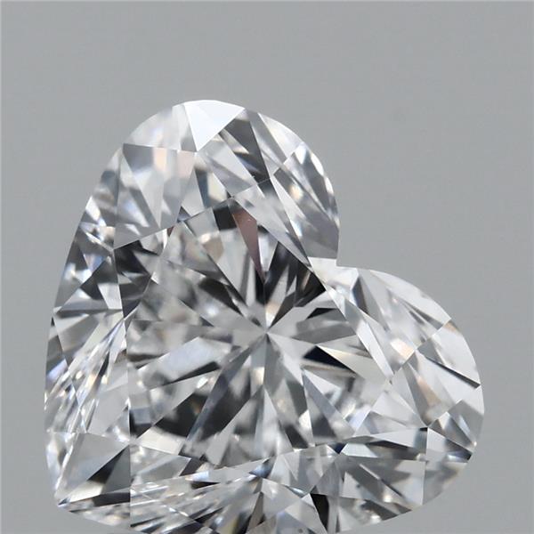 3.14 Carat Heart Lab Grown Diamond, Excellent Polish, D Color, VVS2 Clarity