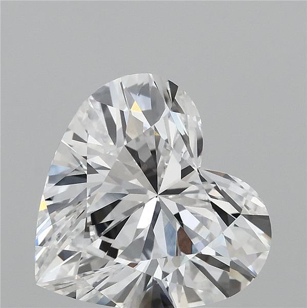 4.01 Carat Heart Lab Grown Diamond, Excellent Polish, D Color, VVS1 Clarity