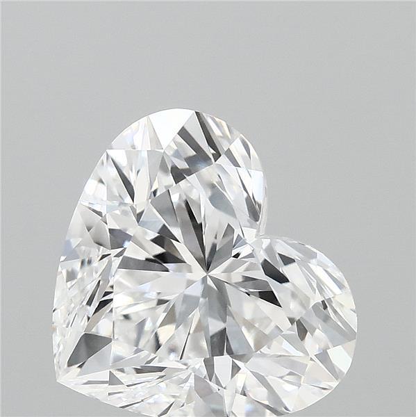 4.01 Carat Heart Lab Grown Diamond, Excellent Polish, D Color, VVS2 Clarity