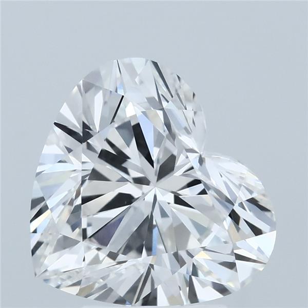 4.01 Carat Heart Lab Grown Diamond, Excellent Polish, E Color, VVS2 Clarity