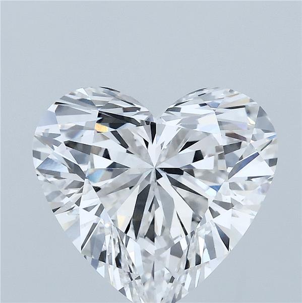 4.09 Carat Heart Lab Grown Diamond, Excellent Polish, D Color, VS1 Clarity