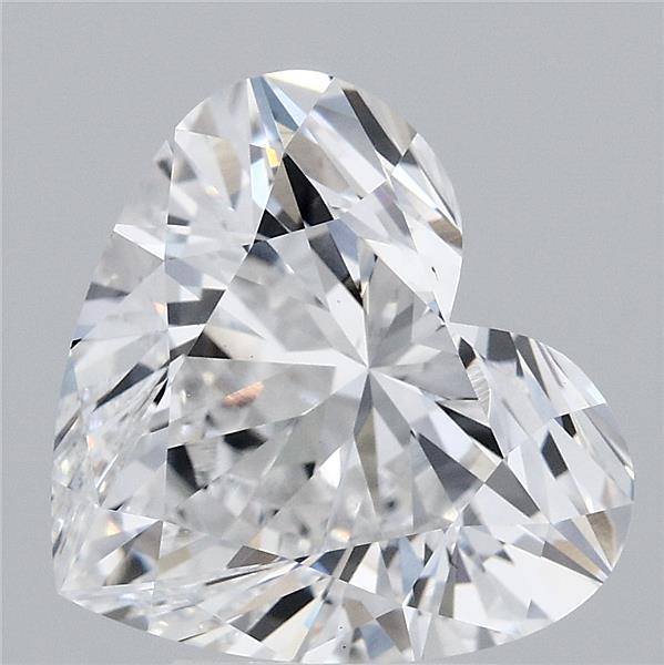 4.22 Carat Heart Lab Grown Diamond, Excellent Polish, E Color, VS1 Clarity