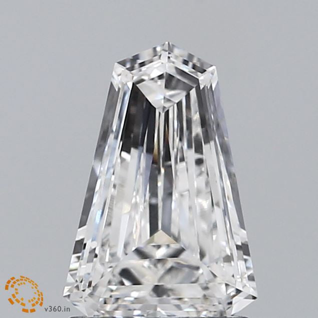 1.03 Carat Heptagonal Lab Grown Diamond, Very Good Polish, E Color, VVS2 Clarity