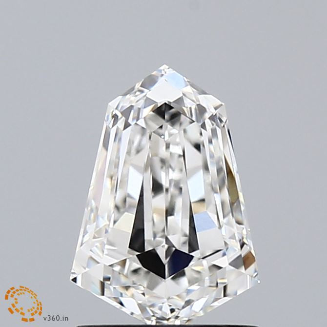 1.42 Carat Heptagonal Lab Grown Diamond, Excellent Polish, F Color, VS1 Clarity
