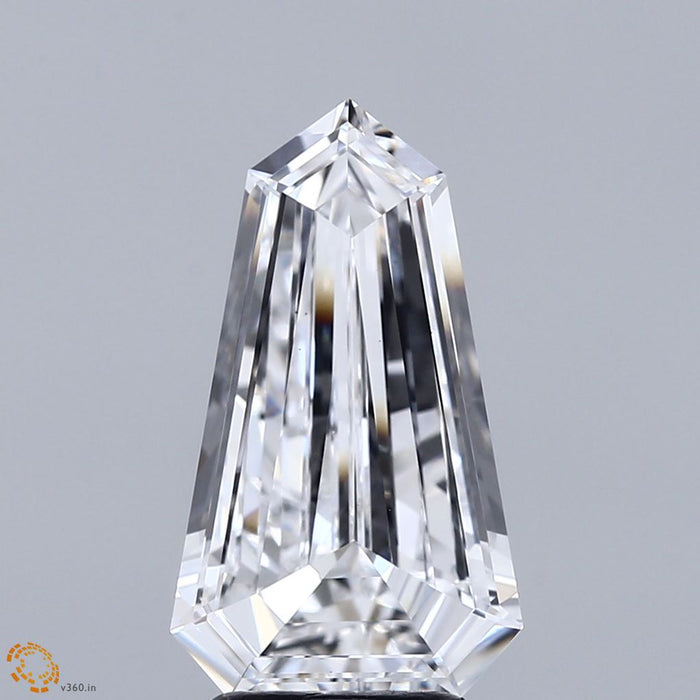 2.51 Carat Heptagonal Lab Grown Diamond, Excellent Polish, D Color, VS1 Clarity