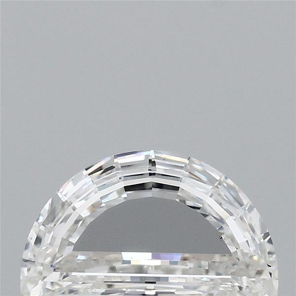 0.96 Carat Half Moon Rose Cut Lab Grown Diamond, Excellent Polish, G Color, VS1 Clarity