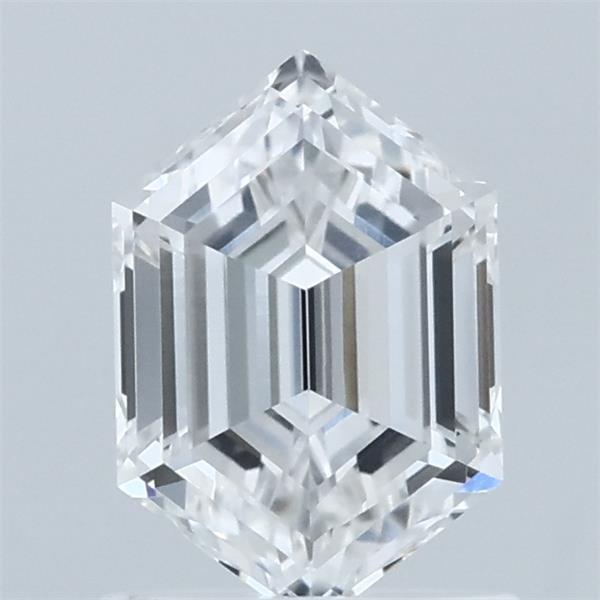 1.11 Carat Hexagonal Modified Step Cut Lab Grown Diamond, Excellent Polish, E Color, VVS2 Clarity