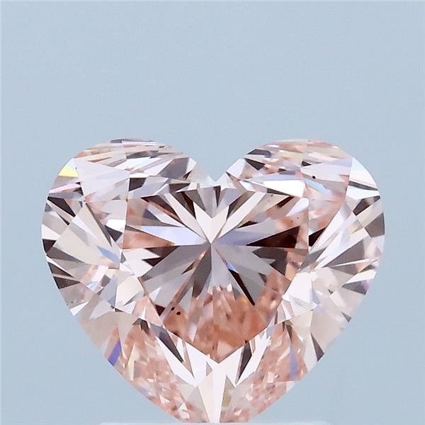 2.12 Carat Heart Lab Grown Diamond, Fancy Vivid Pink Color, VS1 Clarity