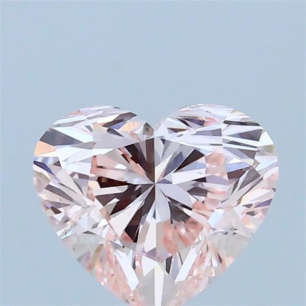 1.03 Carat Heart Lab Grown Diamond, Fancy Pink Color, VS1 Clarity