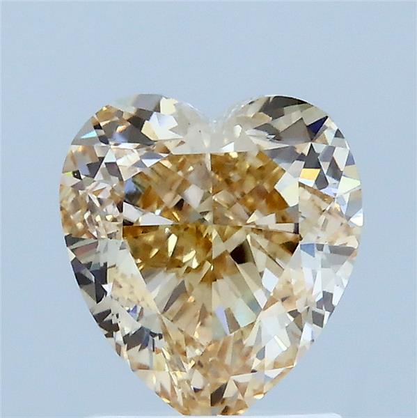 2.03 Carat Heart Lab Grown Diamond, Very Light Yellow Color, VS1 Clarity
