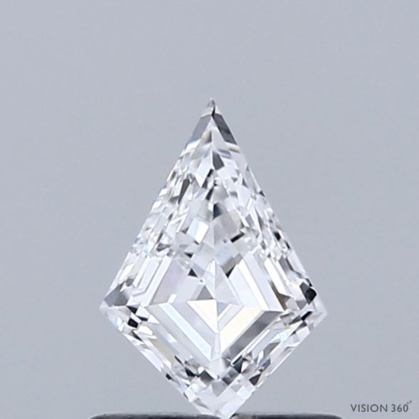 0.55 Carat Kite Lab Grown Diamond, Very Good Polish, D Color, VVS2 Clarity