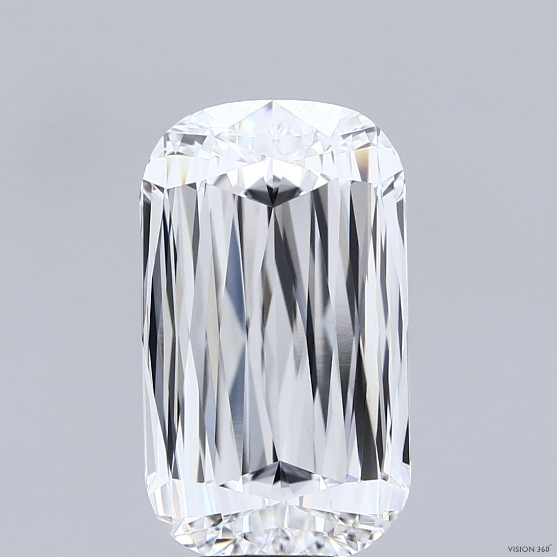 5.71 Carat Long Criss Lab Grown Diamond, Excellent Polish, E Color, VVS2 Clarity