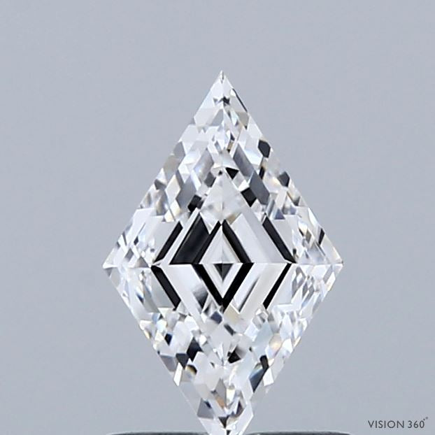 1.00 Carat Lozenge Lab Grown Diamond, Excellent Polish, E Color, VVS1 Clarity