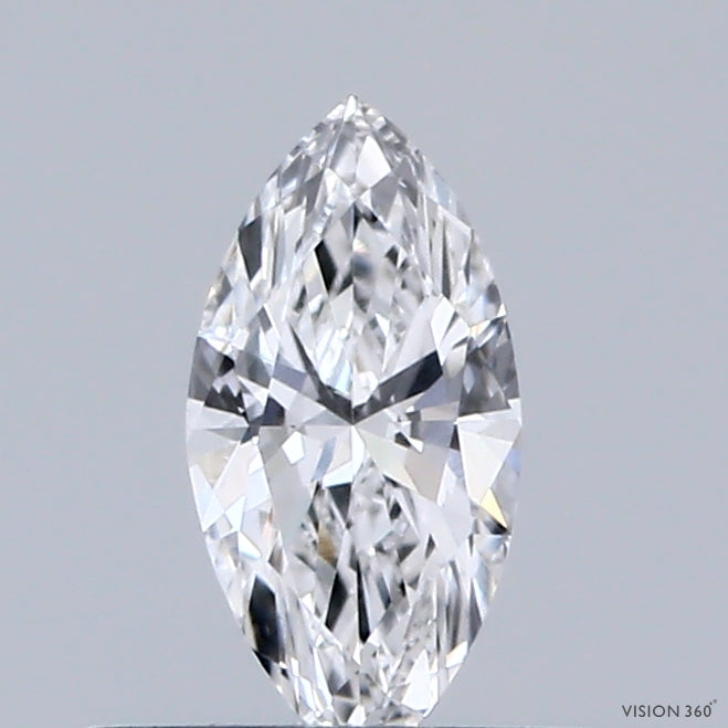 0.32 Carat Marquise Lab Grown Diamond, Very Good Polish, D Color, VVS2 Clarity