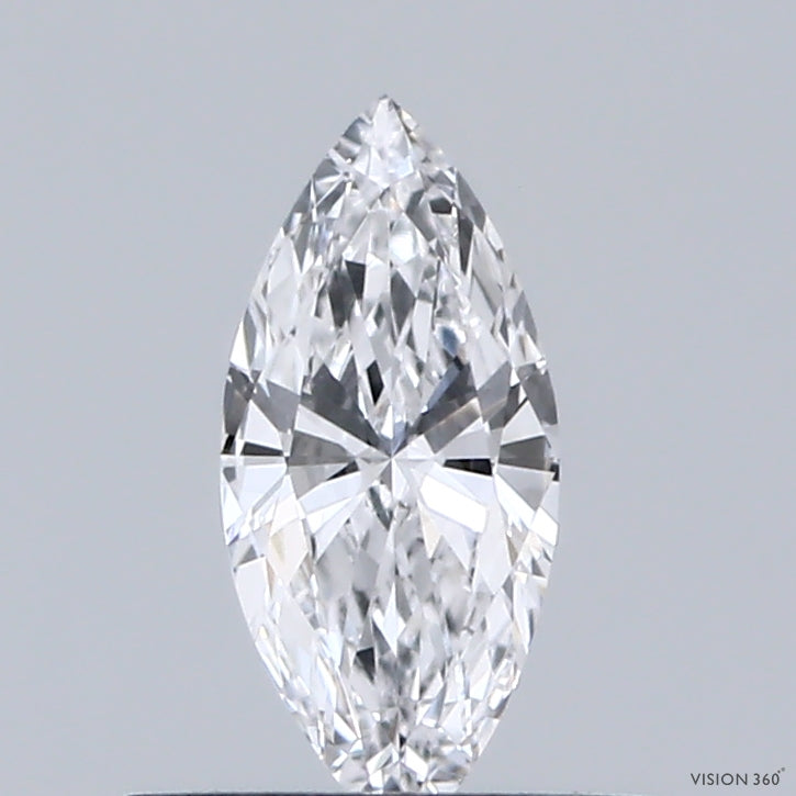 0.32 Carat Marquise Lab Grown Diamond, Very Good Polish, D Color, VVS2 Clarity
