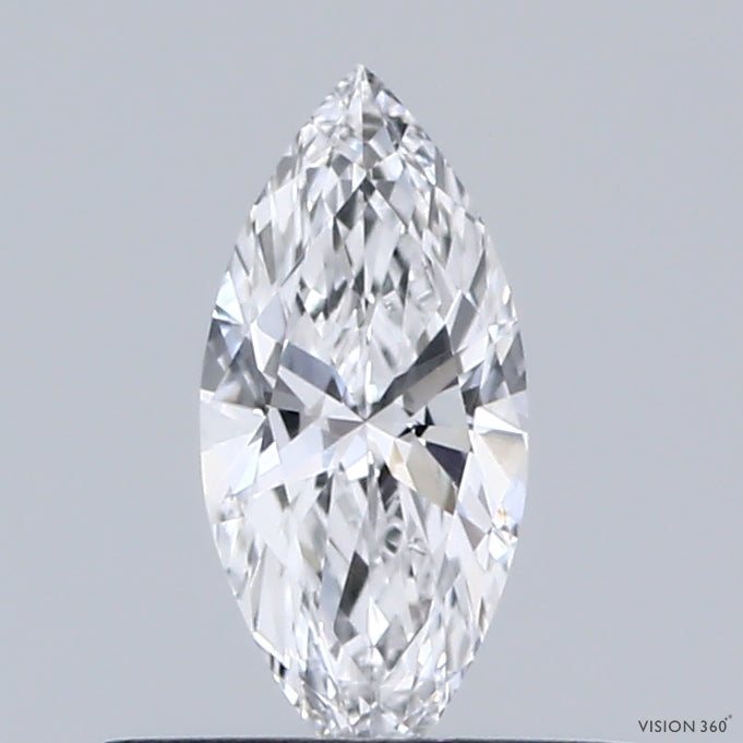 0.33 Carat Marquise Lab Grown Diamond, Very Good Polish, D Color, VVS2 Clarity