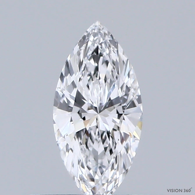 0.34 Carat Marquise Lab Grown Diamond, Excellent Polish, D Color, VVS1 Clarity