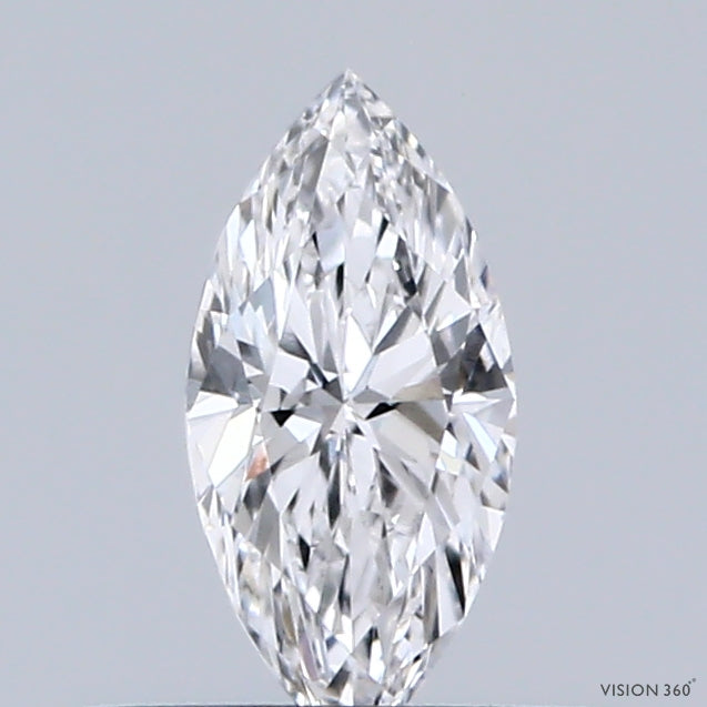 0.34 Carat Marquise Lab Grown Diamond, Excellent Polish, E Color, VVS1 Clarity