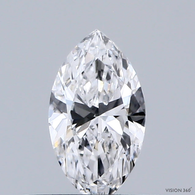 0.34 Carat Marquise Lab Grown Diamond, Very Good Polish, D Color, VVS2 Clarity