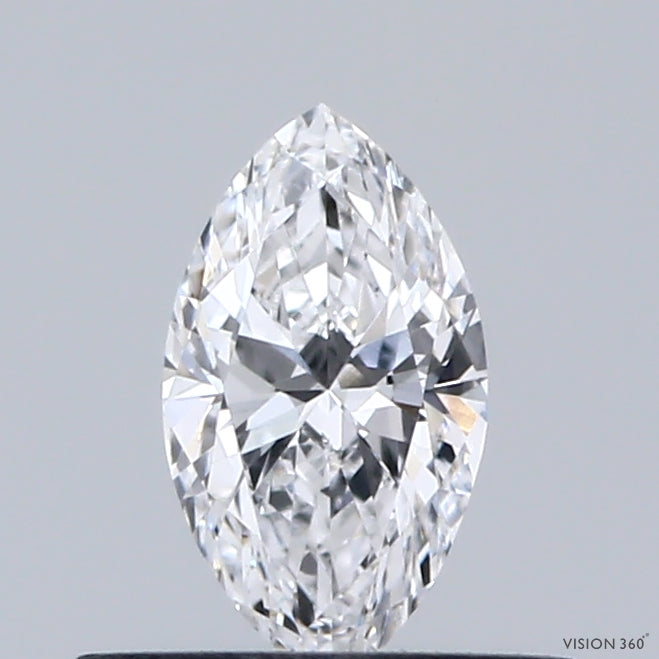 0.36 Carat Marquise Lab Grown Diamond, Very Good Polish, D Color, VVS2 Clarity