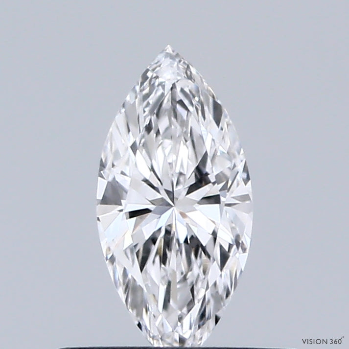 0.38 Carat Marquise Lab Grown Diamond, Very Good Polish, D Color, VVS2 Clarity