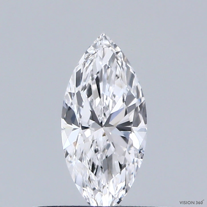 0.38 Carat Marquise Lab Grown Diamond, Very Good Polish, D Color, VVS2 Clarity