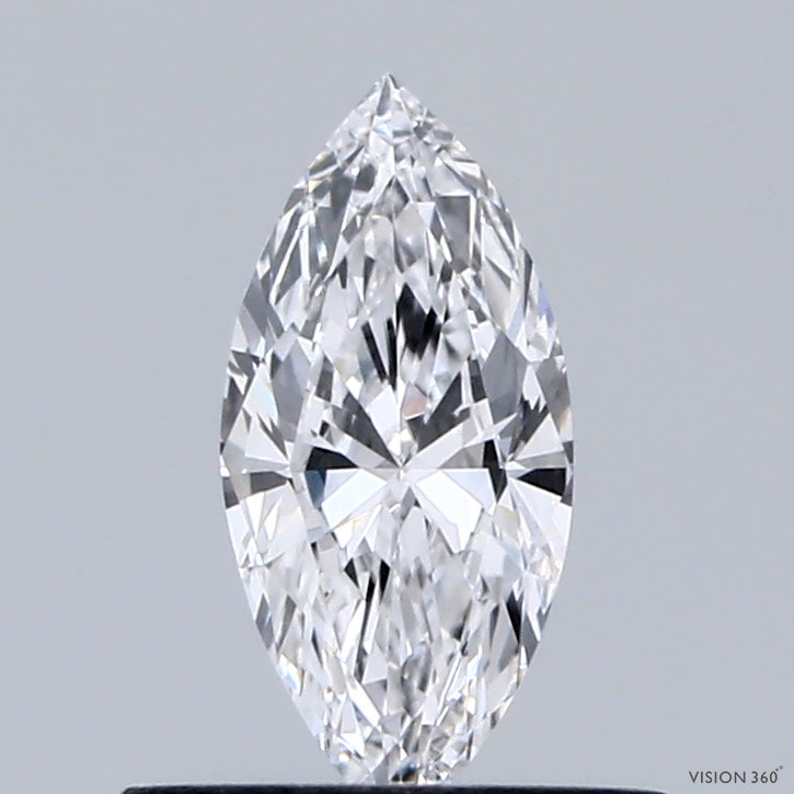 0.39 Carat Marquise Lab Grown Diamond, Very Good Polish, D Color, VVS2 Clarity
