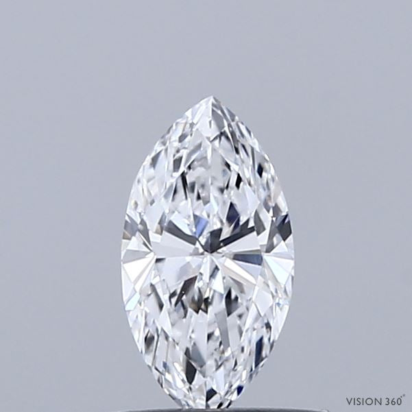 0.42 Carat Marquise Lab Grown Diamond, Very Good Polish, D Color, VVS2 Clarity