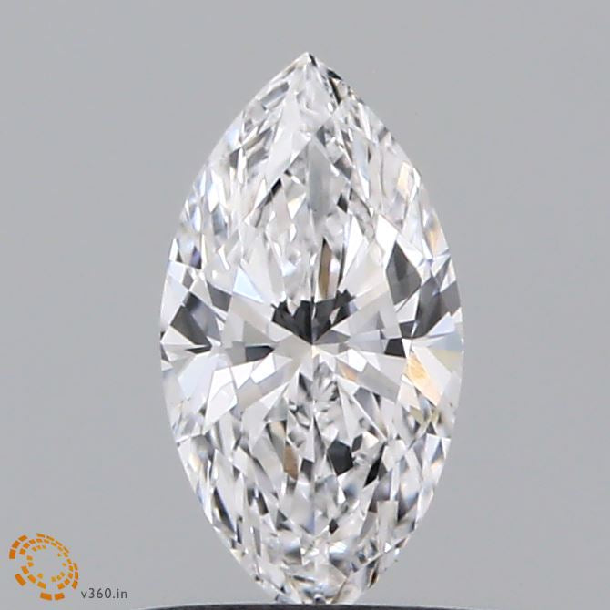 0.44 Carat Marquise Lab Grown Diamond, Very Good Polish, D Color, VS1 Clarity