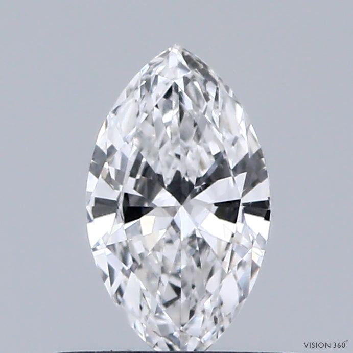 0.44 Carat Marquise Lab Grown Diamond, Very Good Polish, D Color, VVS2 Clarity