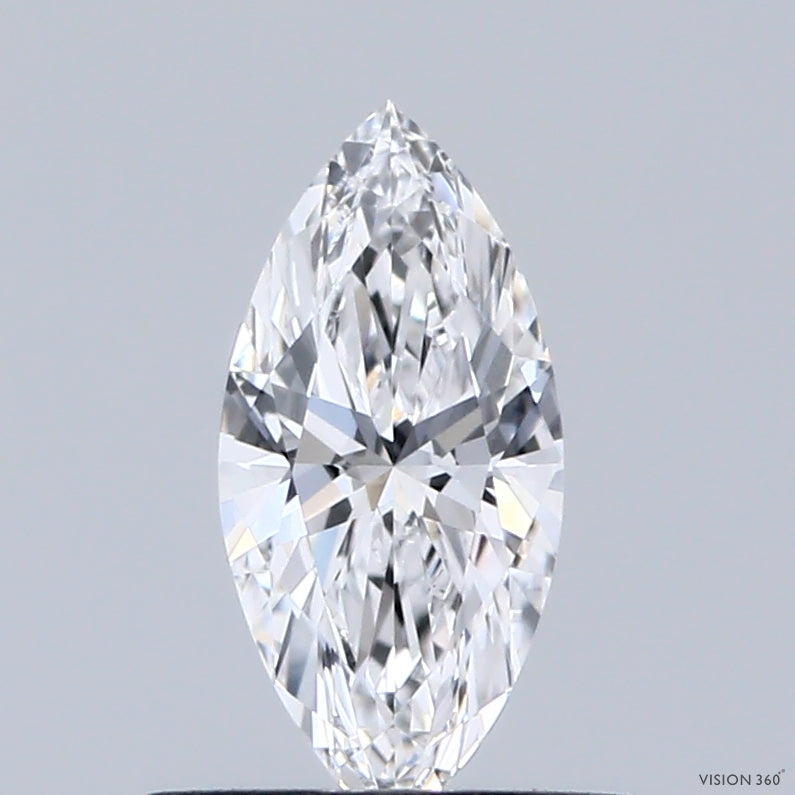 0.49 Carat Marquise Lab Grown Diamond, Excellent Polish, D Color, VVS2 Clarity