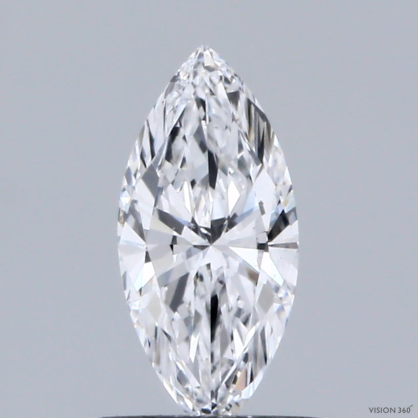 0.54 Carat Marquise Lab Grown Diamond, Very Good Polish, D Color, VS1 Clarity