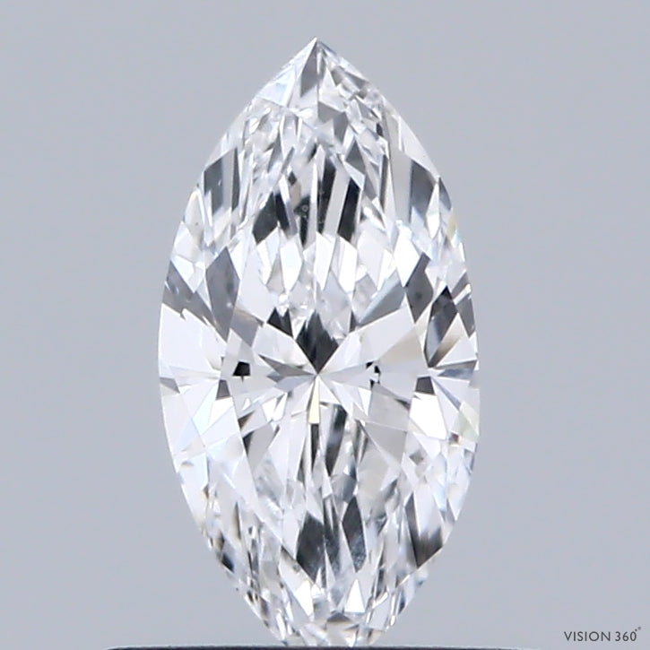 0.61 Carat Marquise Lab Grown Diamond, Very Good Polish, D Color, VVS2 Clarity
