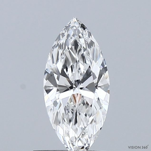 0.62 Carat Marquise Lab Grown Diamond, Very Good Polish, E Color, VVS2 Clarity
