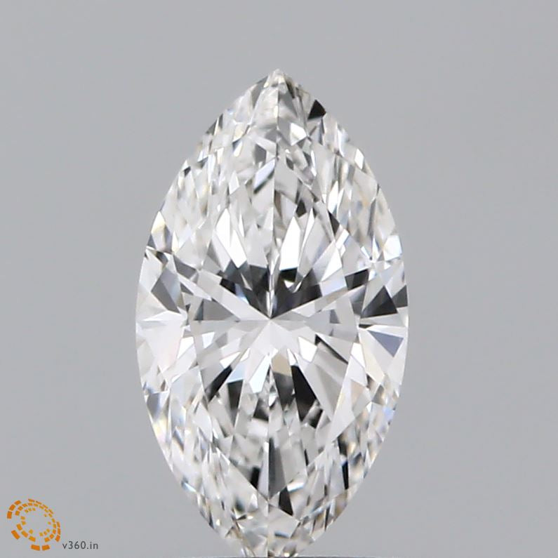 0.65 Carat Marquise Lab Grown Diamond, Very Good Polish, F Color, VVS2 Clarity