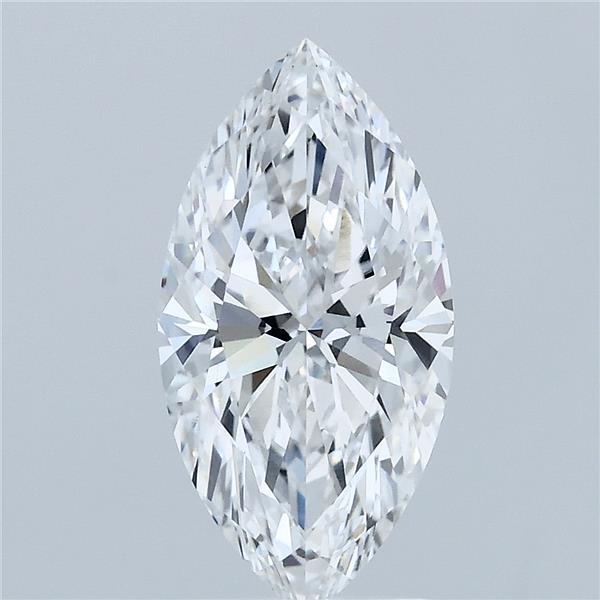2.02 Carat Marquise Lab Grown Diamond, Excellent Polish, D Color, VVS2 Clarity