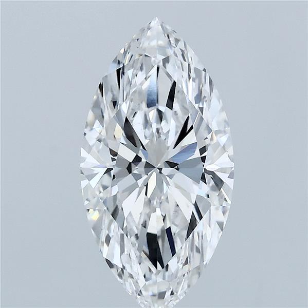 2.32 Carat Marquise Lab Grown Diamond, Excellent Polish, E Color, VS1 Clarity