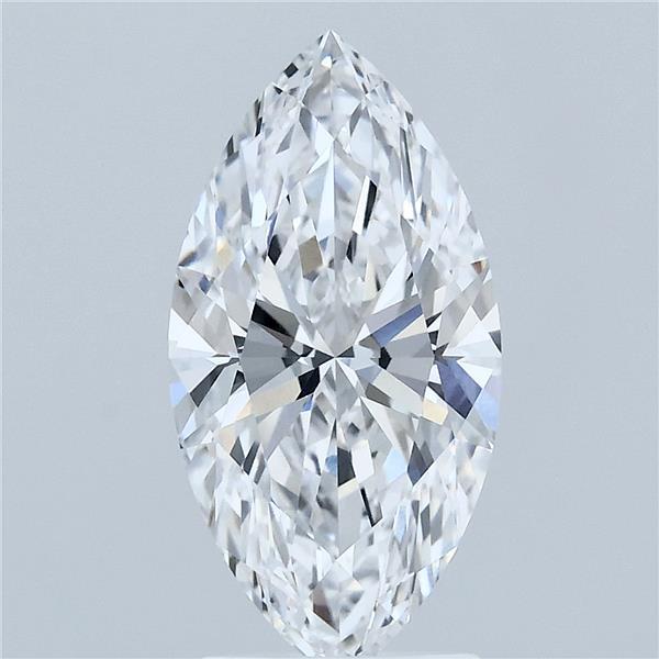 2.51 Carat Marquise Lab Grown Diamond, Excellent Polish, D Color, VVS1 Clarity