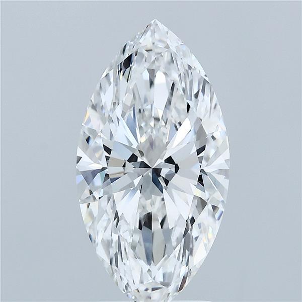 2.60 Carat Marquise Lab Grown Diamond, Excellent Polish, E Color, VVS2 Clarity