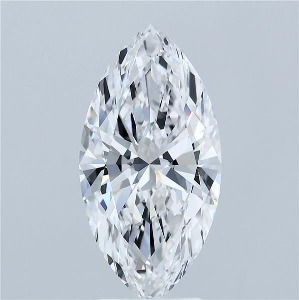 3.00 Carat Marquise Lab Grown Diamond, Excellent Polish, E Color, VVS2 Clarity