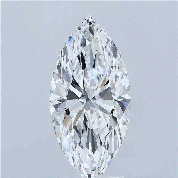 3.04 Carat Marquise Lab Grown Diamond, Excellent Polish, D Color, VVS1 Clarity