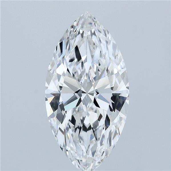 3.06 Carat Marquise Lab Grown Diamond, Excellent Polish, E Color, VVS2 Clarity
