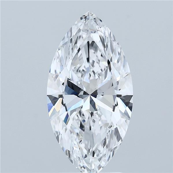 3.23 Carat Marquise Lab Grown Diamond, Excellent Polish, D Color, VVS1 Clarity
