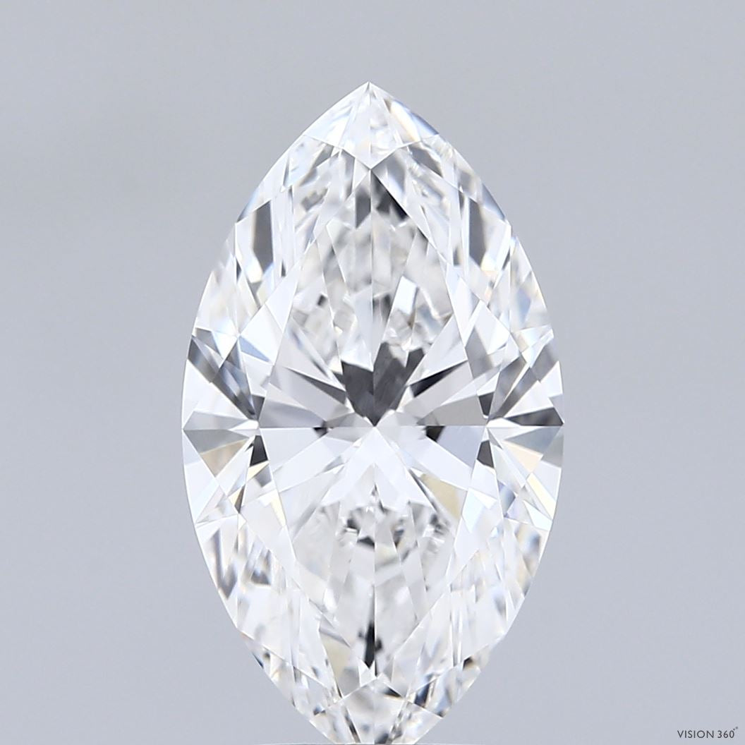 3.51 Carat Marquise Lab Grown Diamond, Excellent Polish, E Color, VVS1 Clarity